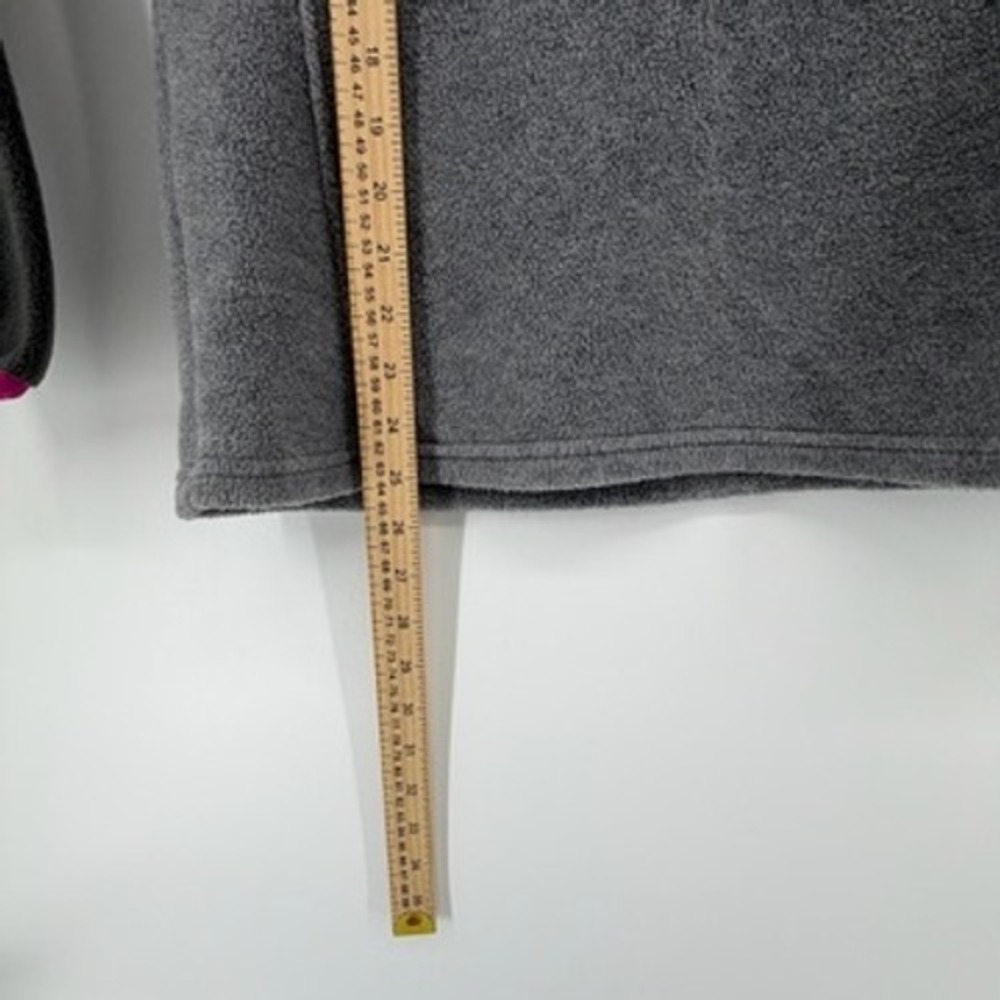 Columbia Benton Springs Fleece Pullover Grey Pink Snap Mock Neck Womens Medium - Picture 7 of 7